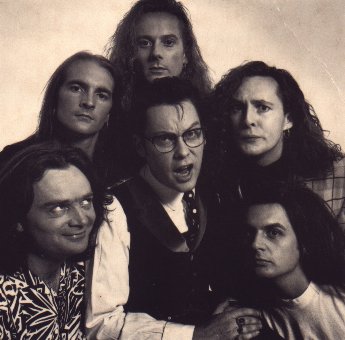 Vic Reeves and The Wonder Stuff promotional photo, 1991