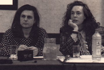 Paul Clifford and Miles Hunt, Bescot press conference 1991