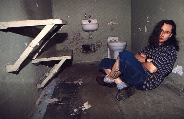 Miles Hunt in Alcatraz Prison, February 1994